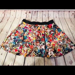 Trendy New Look Inspire Pop Art Skater Skirt